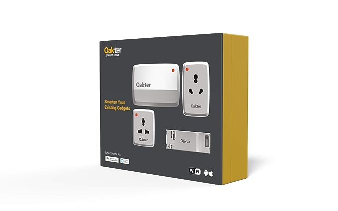 OAKTER Smart Home Kit (Smart Plugs with Quadra Smart Box) OAKTER Smart Home Kit (Smart Plugs with Quadra Smart Box)